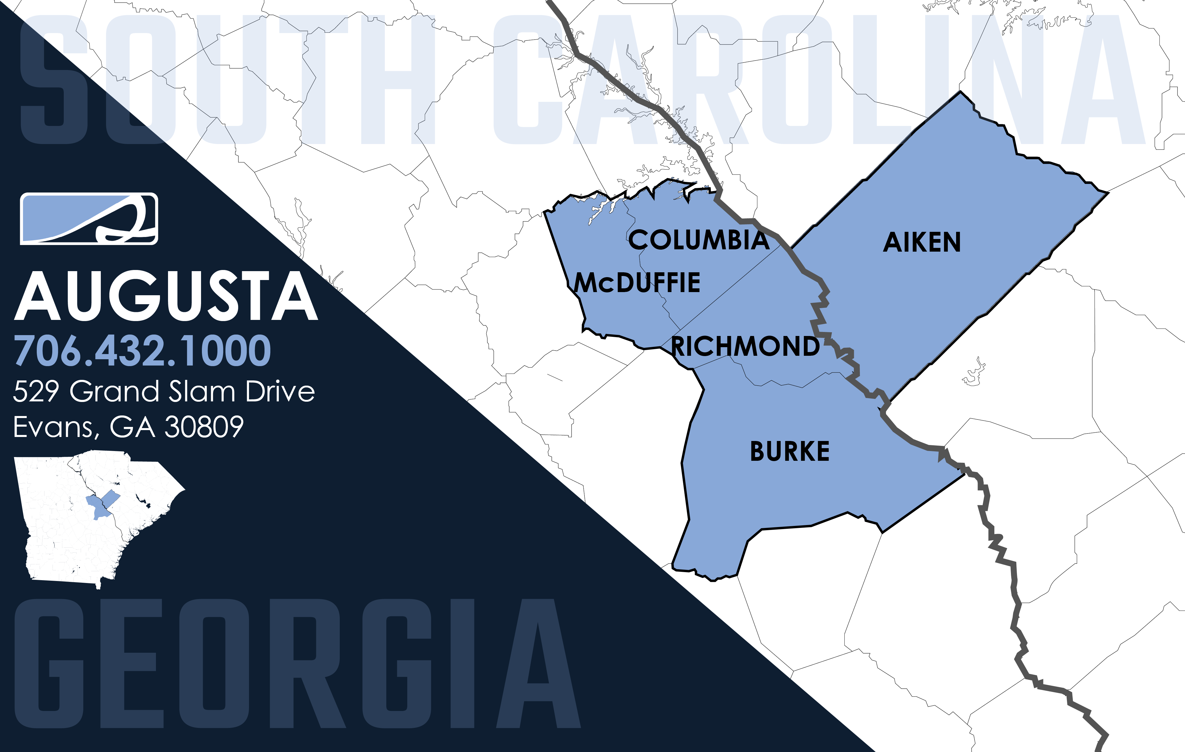 Southeast Restoration Service Area Map of Augusta, GA