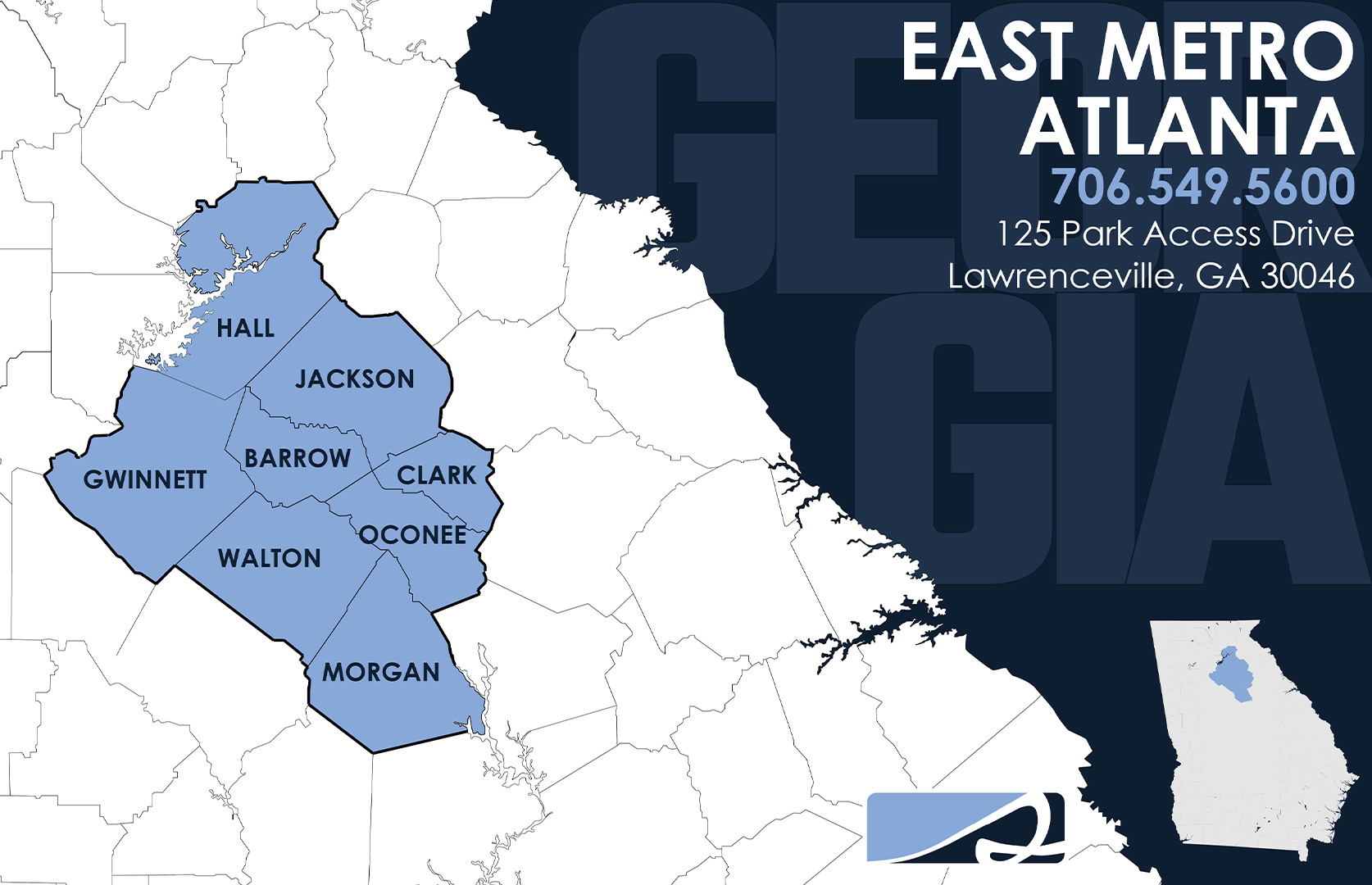 Southeast Restoration Service Area Map of Lawrenceville, GA